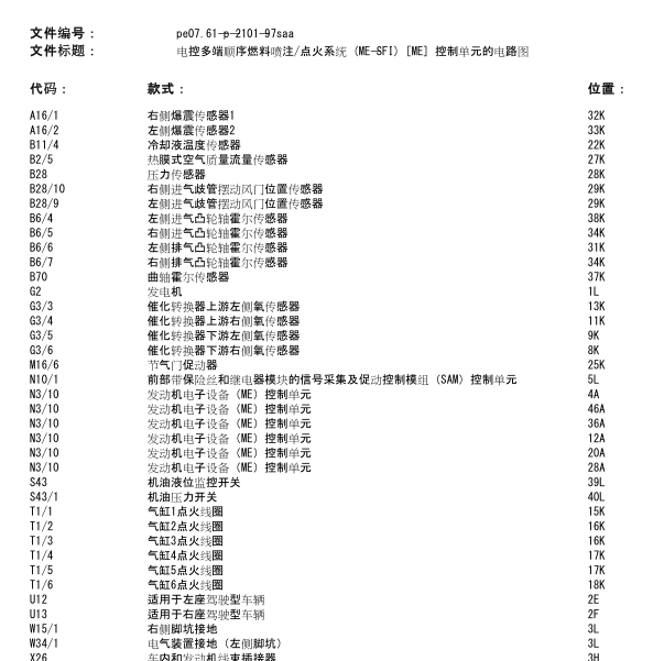 2012年奔驰S400混动发动机电路图