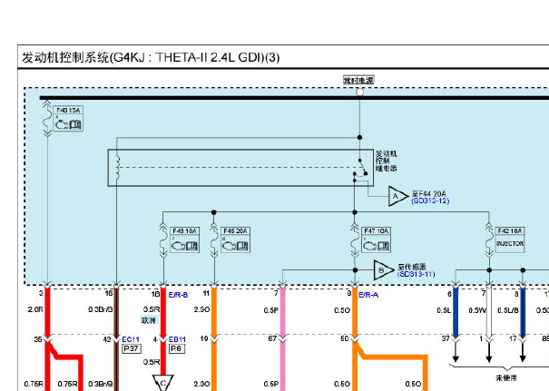 起亚索兰托发动机电路图