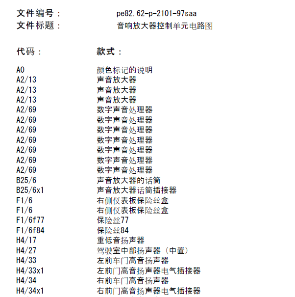 2011年奔驰S65音响电路图