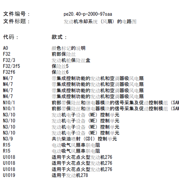 2012年奔驰s350风扇电路图.