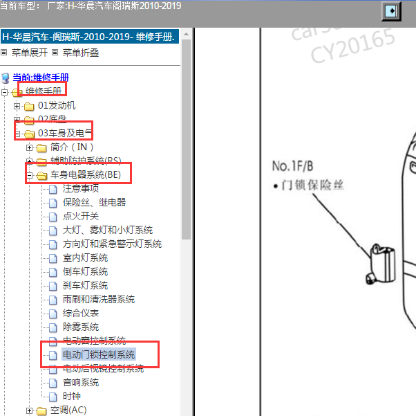 2010-2019年金杯阁瑞斯门锁模块位置资料