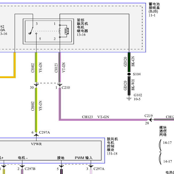 2019-林肯大陆空调电路图