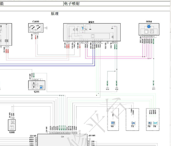 标致NFP发动机电路图