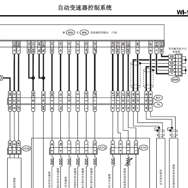 2005年斯巴鲁森林人变速箱电路图