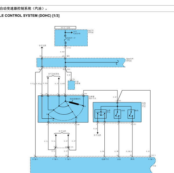 2008年现代名驭变速箱电路图