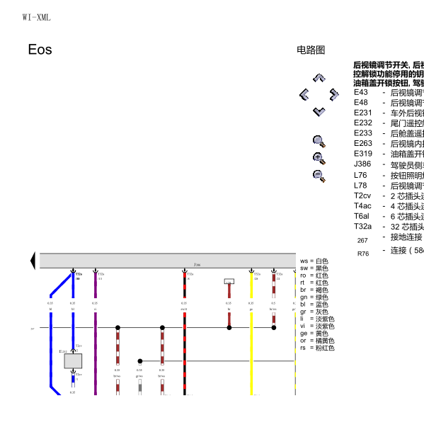 2012年大众EOS油箱电路图