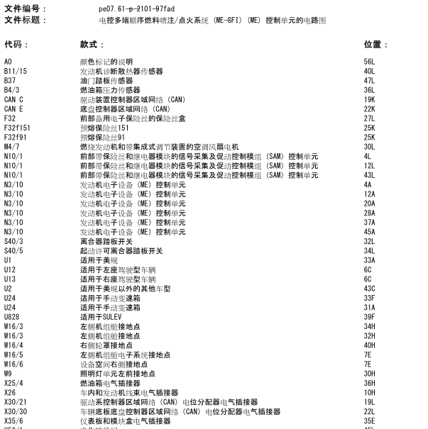2012年奔驰GLK350发动机电路图