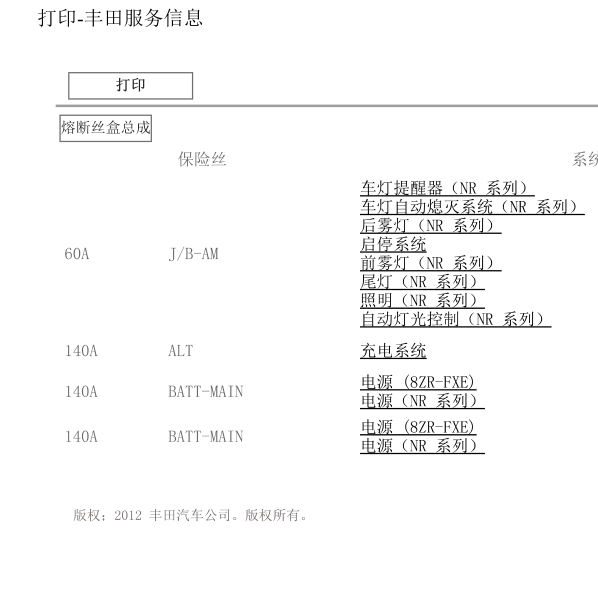 2019年丰田雷凌保险说明
