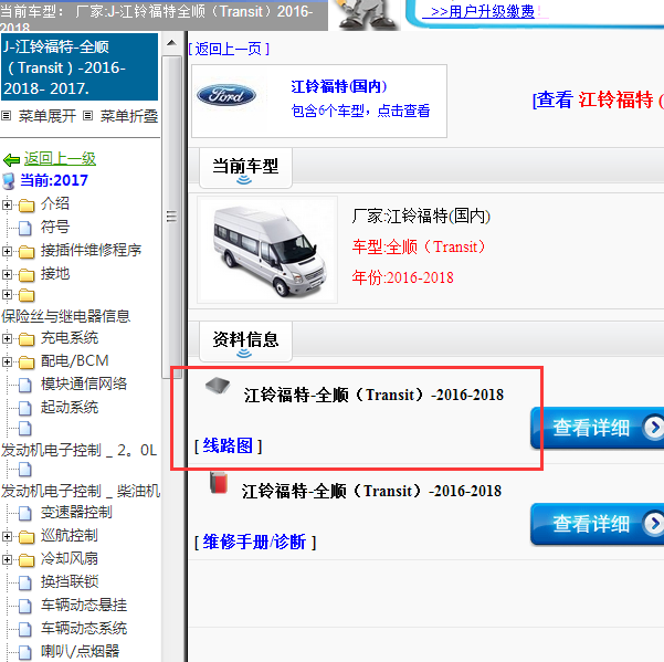 2016-2018福特全顺全车电路图