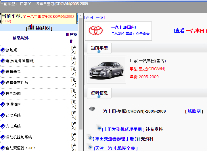 05年皇冠全车线路图