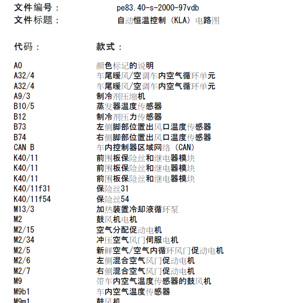 2017年奔驰威霆空调电路图