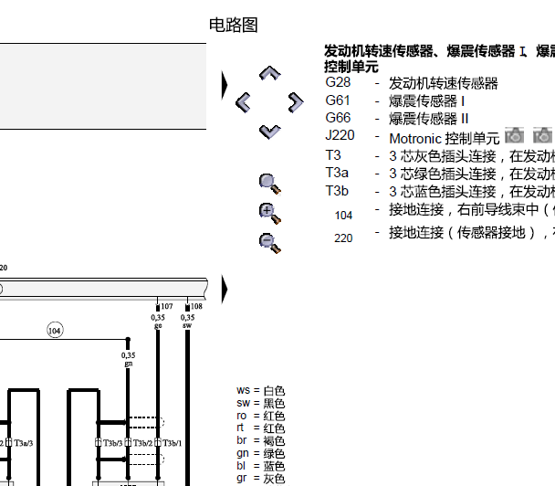 奥迪BFB发动机电路图