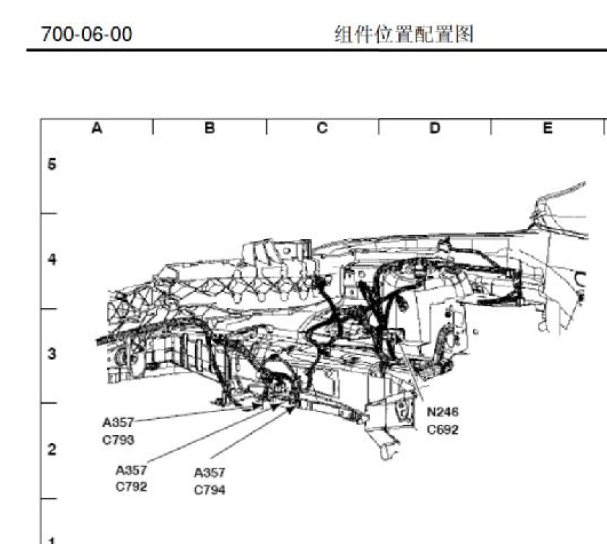 2009年福特福克斯元件位置