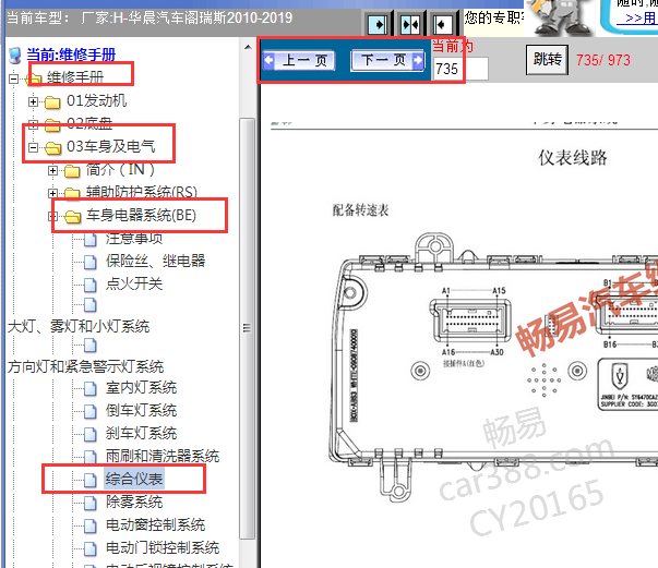 2010-2019年金杯阁瑞斯仪表针脚资料