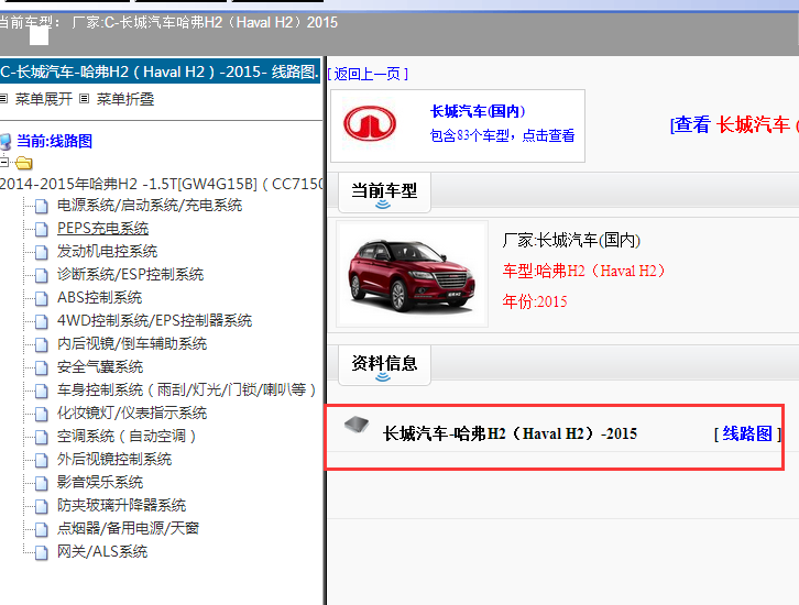2015年长城哈弗H2电路图