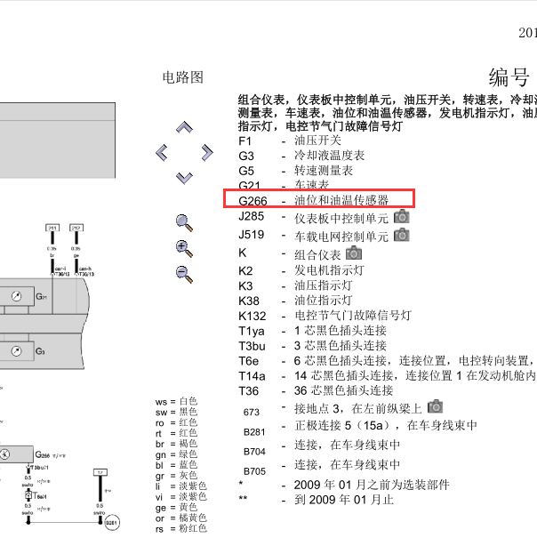 2008年迈腾机油压力开关电路图