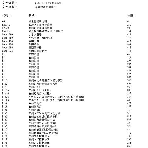 2014奶奶奔驰ML400灯光线路图