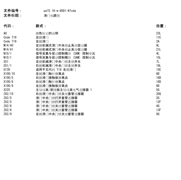 2016年奔驰威霆滑门电路图