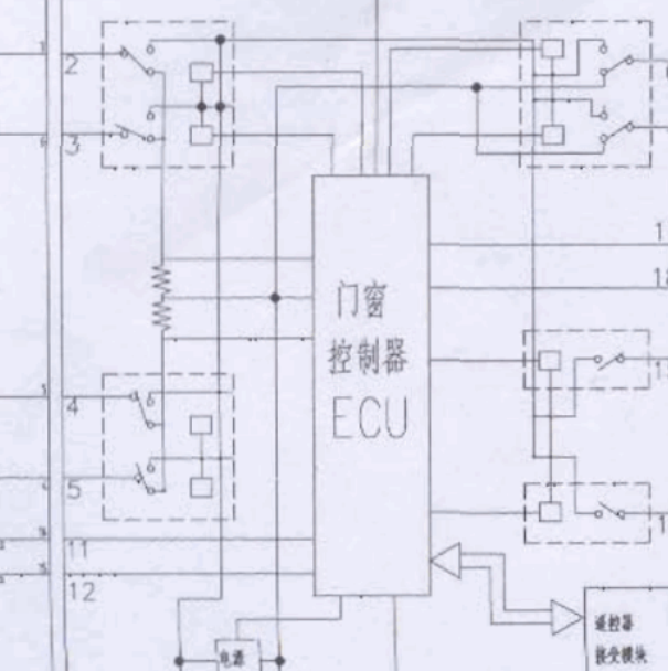 福田迷笛玻璃升降器电路图