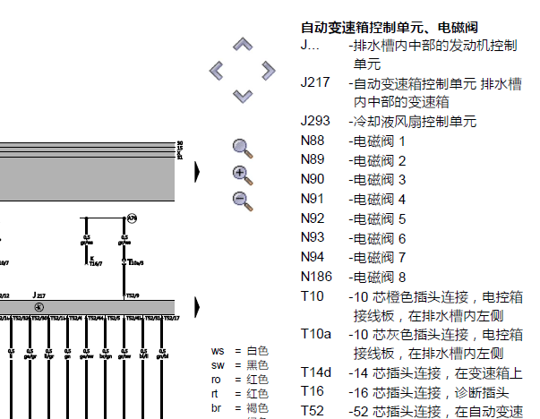 2006年大众甲壳虫变速箱电路图