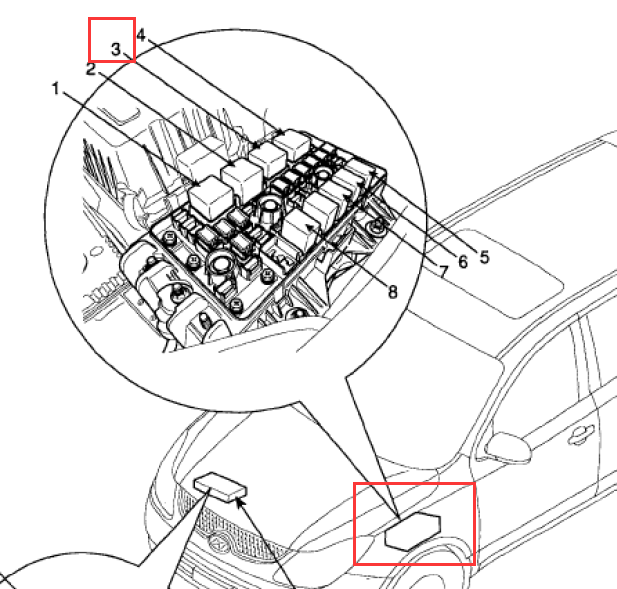 2007年维拉克斯起动机继电器位置