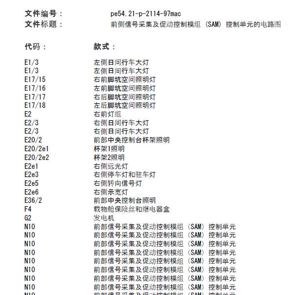 2009年奔驰ML350大灯电路图