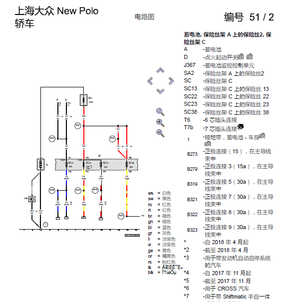 2017年大众Polo变速箱电路图