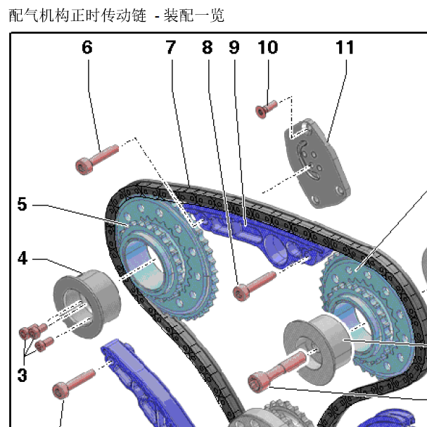 2013年大众途锐CJTA 发动机正时