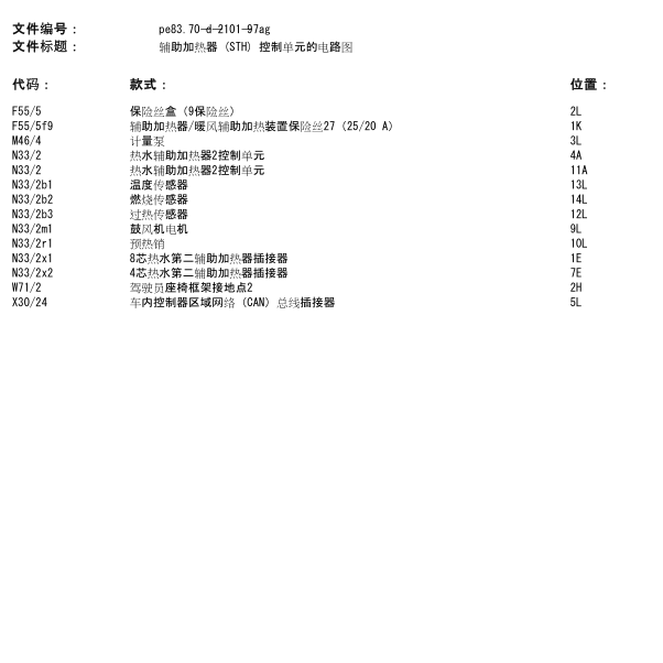 2014年奔驰凌特空调有关电路图