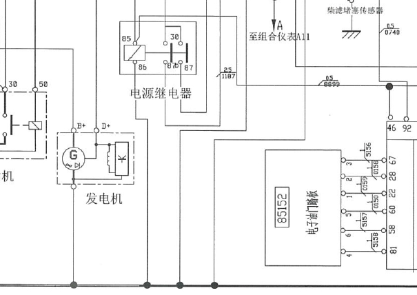 依维柯SQFIM发动机电路图