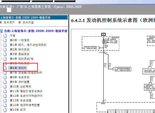 2008-2009年雪佛兰景程电路图