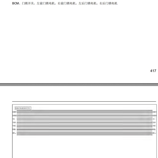 2014年北汽EV150车身相关电路图