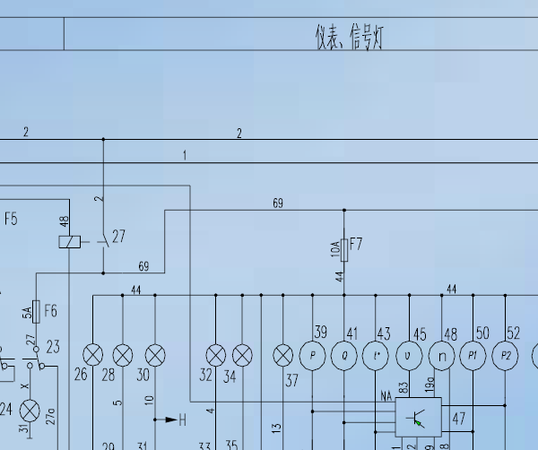 金龙客车仪表电路图