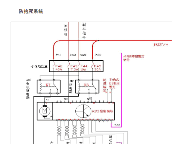 2017年金龙ABS电路图