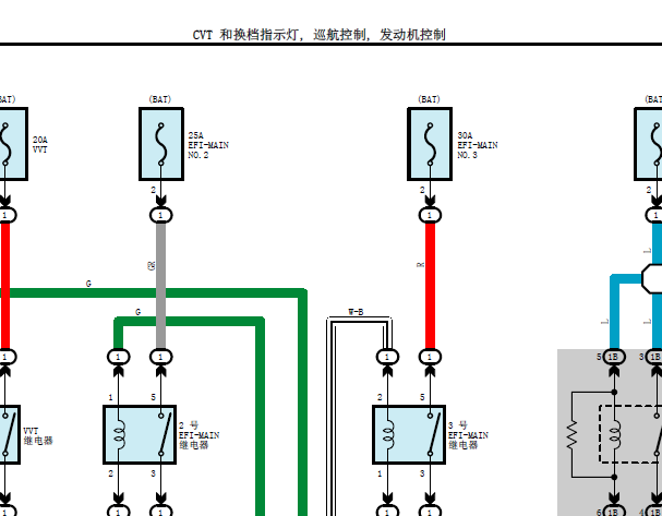 丰田M20A 发动机电路图