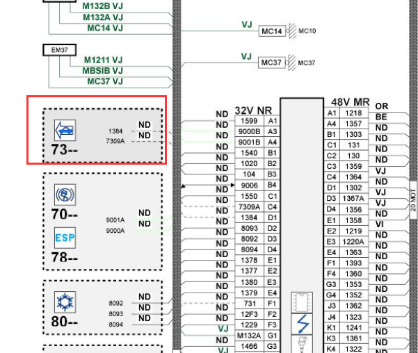 PSA RFN 10LH3X 发动机电路图