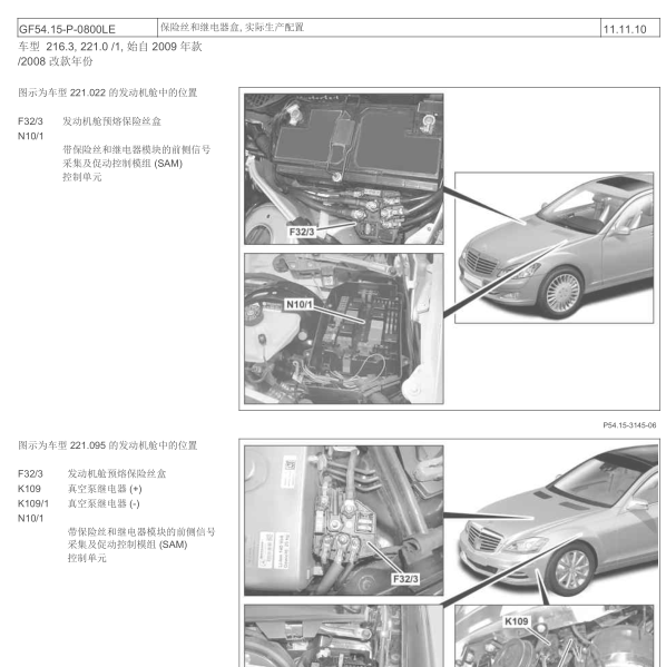 2007年奔驰S300保险分配