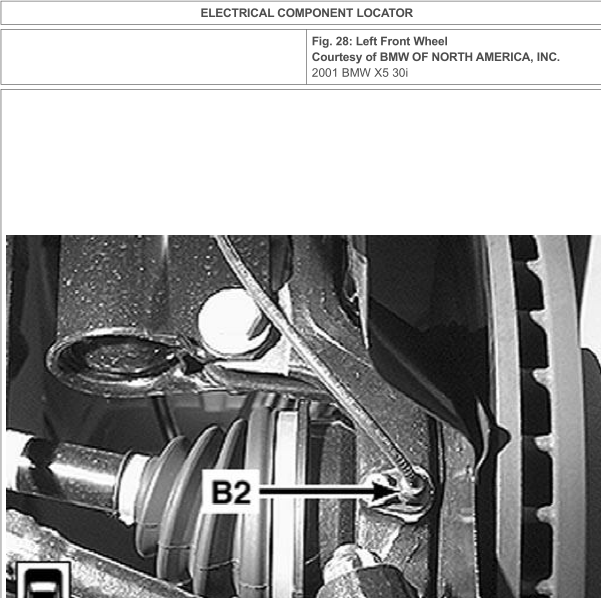 2001年宝马X5车速传感器位置