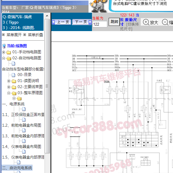 2014年瑞虎3全车电路图
