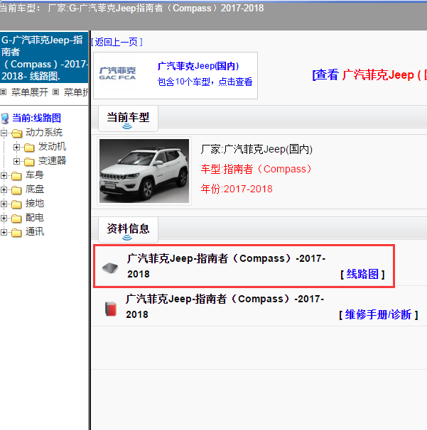 2018年指南者全车线路图