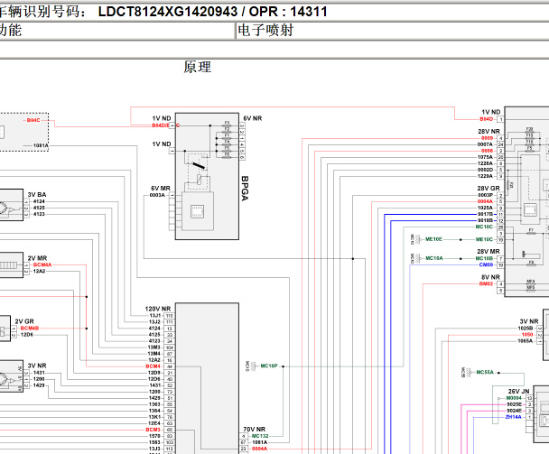 2015年标致3008 5G02发动机电路图