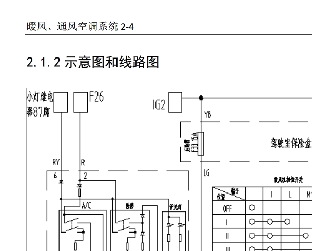 东风风光330空调电路图