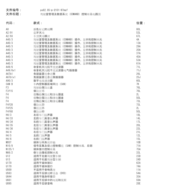 2008年奔驰gl450蓝牙模块电路图