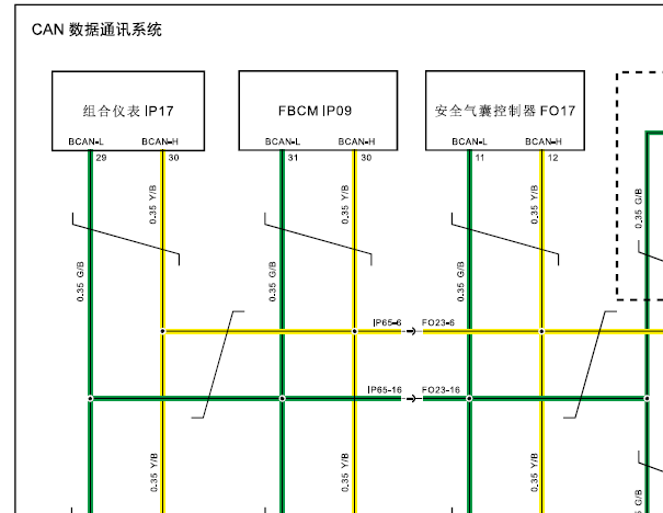 2018年众泰T500 CAN线电路图