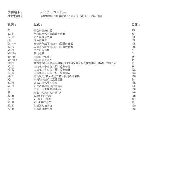 2010年奔驰S400发动机电路图