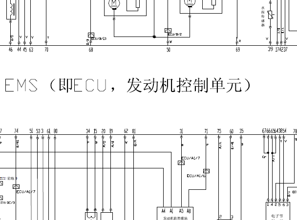 奇瑞发动机电路图