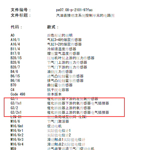 2010年奔驰C200 发动机电路图.