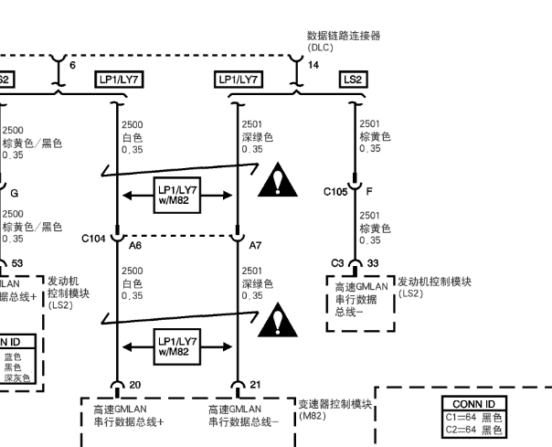 2007年凯迪拉克CTS 通讯电路图