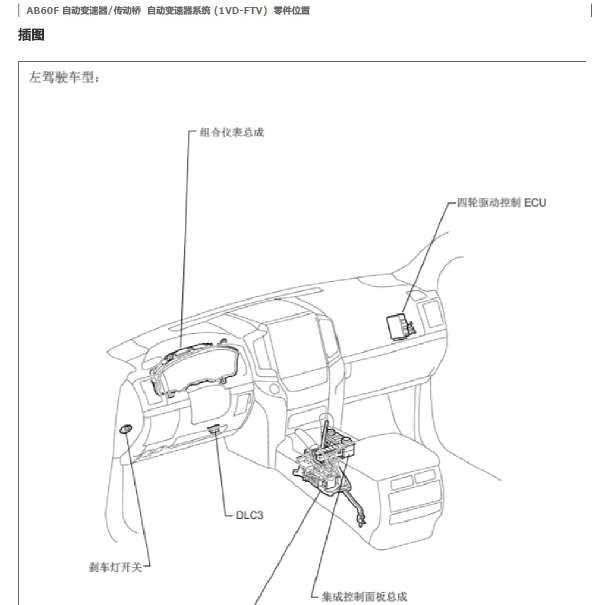 2019年丰田酷路泽变速箱维修手册