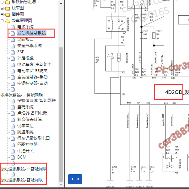 \2018年长城风骏7 4D20D发动机电路图